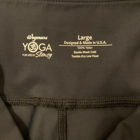 Wegman's Yoga for Life by Stency Leggings Mesh Lg - Picture 7 of 9